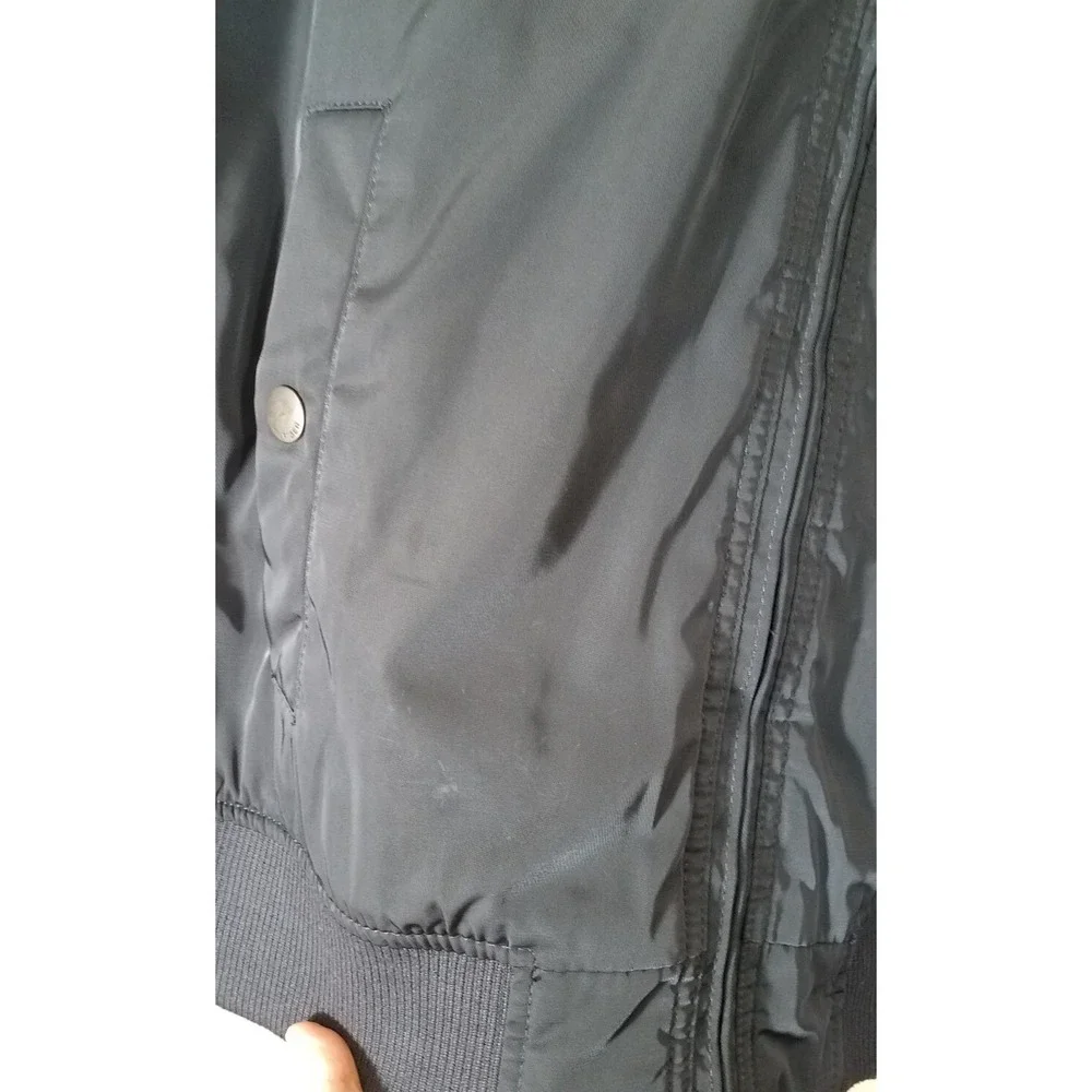 Tommy Hilfiger Performance Bomber Jacket Men XL Navy Blue‎ 6-Pocket Hooded